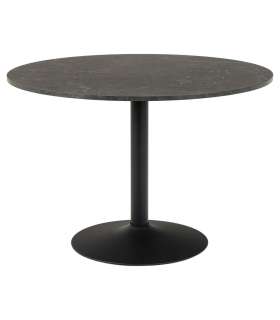 Söögilaud IBIZA D110xH74cm, must marmor