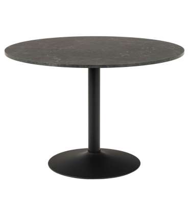 Söögilaud IBIZA D110xH74cm, must marmor