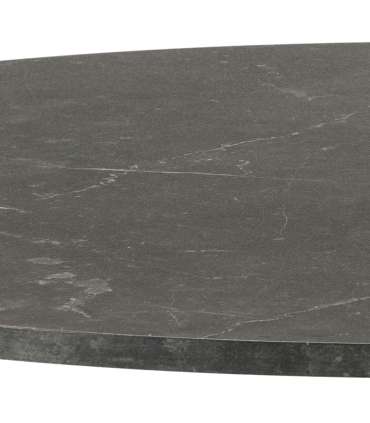 Söögilaud IBIZA D110xH74cm, must marmor