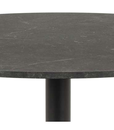 Söögilaud IBIZA D110xH74cm, must marmor