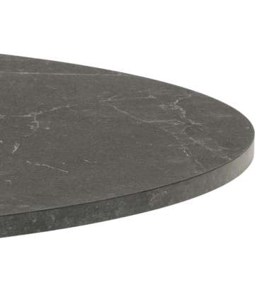 Söögilaud IBIZA D110xH74cm, must marmor