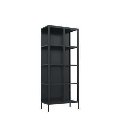 Vitriinkapp NEWCASTLE 80x40xH160cm, must