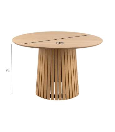 Söögilaud CHRISTO D120xH75cm, naturaalne