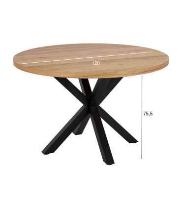 Söögilaud HEAVEN D120xH76,4cm, naturaalne