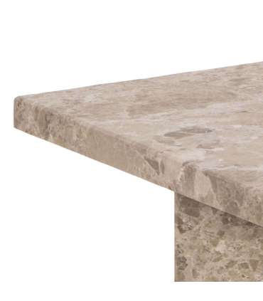 Diivanilaud VEGA 90x90xH42cm, pruun, marmor