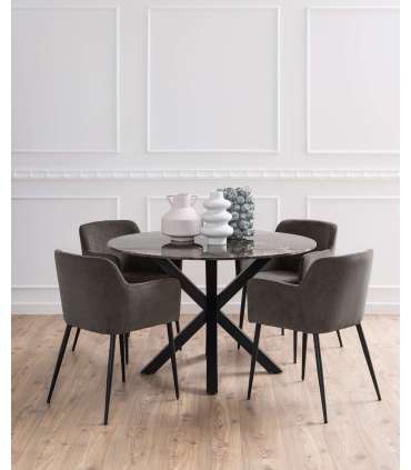 Söögilaud HEAVEN D120xH75,5cm, pruun