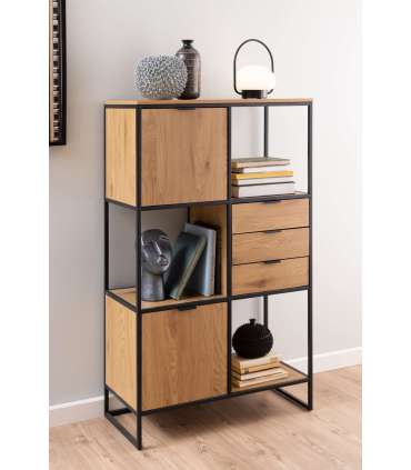 Riiul SWINDON 85x40xH141cm, naturaalne