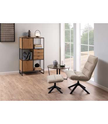 Riiul SWINDON 85x40xH141cm, naturaalne