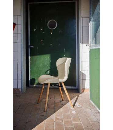 Tool BATILDA-A1 beež/tamm, 47x53xH82,5cm