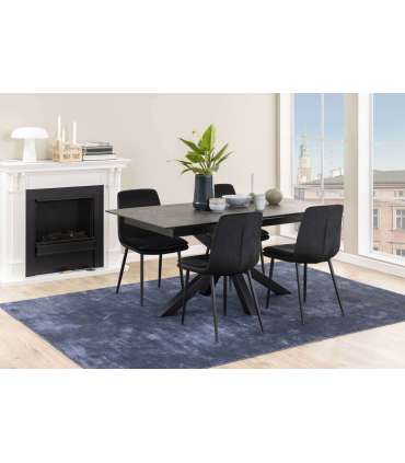 Söögilaud HEAVEN 168/210x90xH76cm, must