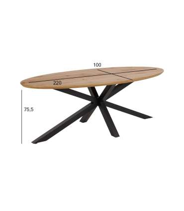 Söögilaud HEAVEN 220x100xH75,5cm, natura