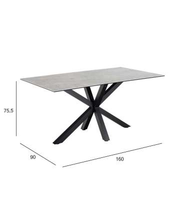 Söögilaud HEAVEN 160x90xH75,5cm, hall