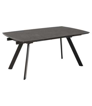 Söögilaud BLACKBURN 160/240x97xH75cm, must