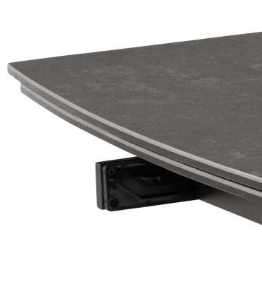 Söögilaud BLACKBURN 160/240x97xH75cm, must