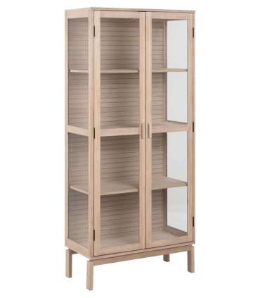 Vitriinkapp LINLEY 80x40xH180cm, beež