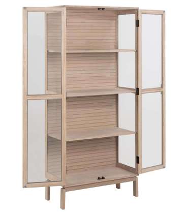 Vitriinkapp LINLEY 80x40xH180cm, beež