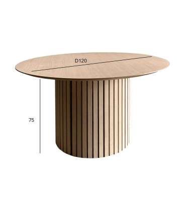 Söögilaud LINLEY D120xH75cm, beež