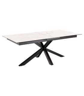 Söögilaud HEAVEN 200/240x100xH76cm, valge, keraamiline plaat