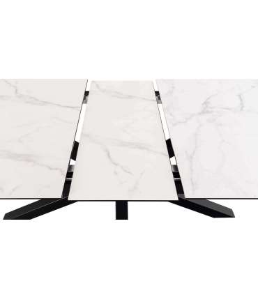 Söögilaud HEAVEN 200/240x100xH76cm, valge, keraamiline plaat