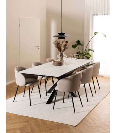 Söögilaud HEAVEN 200/240x100xH76cm, valg