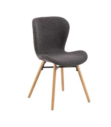 Tool BATILDA-A1 hall/tamm, 47x53xH82,5cm, bukleekangas, õlitatud puit