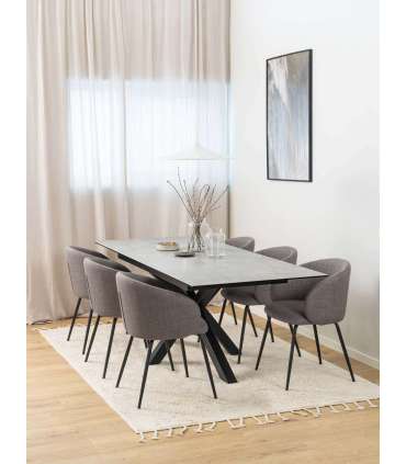 Söögilaud HEAVEN 168/210x90xH76cm, hall