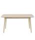 Söögilaud NAGANO 150x80xH75,5cm, lauaplaat: puit / tammespoon, jalad: täispuit, viimistlus: õlitatud valge pigmendiga