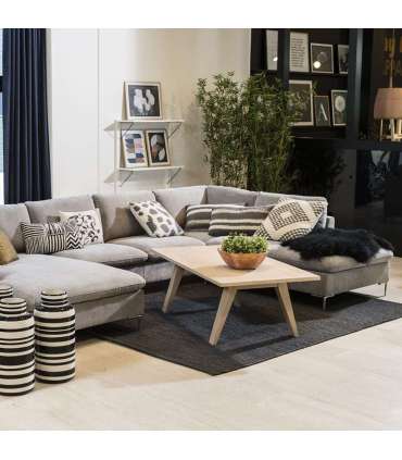 Diivanilaud A-LINE 130x70xH45cm, materjal: täispuit/tammespoon, viimistlus: õlitatud valge pigmendiga