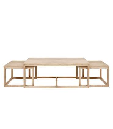 Diivanilauad 3tk CORNUS 51x56xH44cm, 51x56xH44cm, 120x60xH50cm, saar