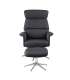 Tugitool recliner ALURA 74x111xH110cm, jalatoega, tumehall