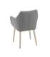 Стул / кресло NORA, светло-серый / дуб