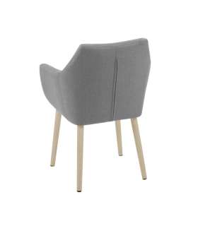 Стул / кресло NORA, светло-серый / дуб
