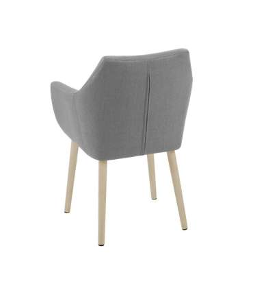 Стул / кресло NORA, светло-серый / дуб