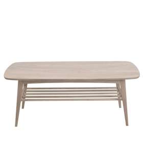 Придиванный столик WOODSTOCK 120x60xH47см, столешница: дуб, обработка: промасленный с белым пигментом