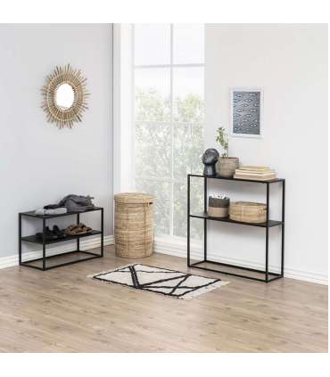 Konsoollaud NEWTON 79,5x26xH80,5cm, must