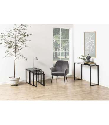 Diivanilauad 3tk KATRINE 50x50xH55cm, 43x43xH50cm, 36x36xH45cm, hall