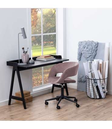 Письменный стол MISO, 126x51xH80см, дуб чёрный мореный