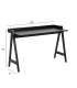 Kirjutuslaud MISO, 126x51xH80cm, must tamm