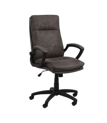 Рабочий стул BRAD, 67x69xH115см, ткань темно-серая / черная ножка