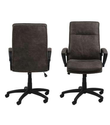 Рабочий стул BRAD, 67x69xH115см, ткань темно-серая / черная ножка