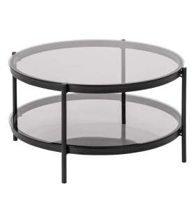 Diivanilaud BAYONNE, D79xH42cm, suitsuklaas, teras