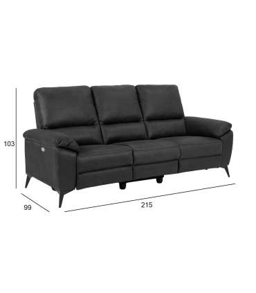 Diivan RANA 3-kohaline recliner hall