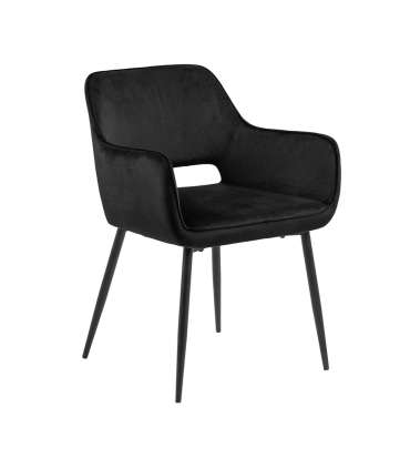 Tool RANJA käetugedega,  must, 56x59,5xH79cm