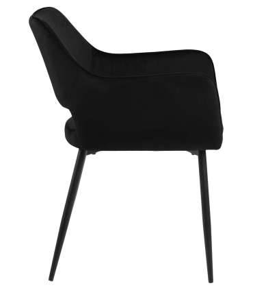 Tool RANJA käetugedega,  must, 56x59,5xH79cm