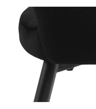 Tool RANJA käetugedega,  must, 56x59,5xH79cm