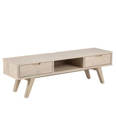 TV-laud A-LINE 150x40xH45cm, valge tamm