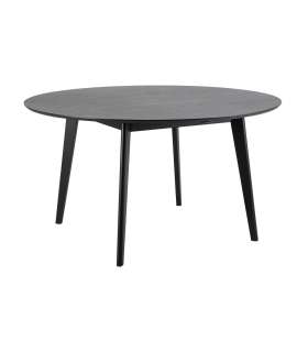 Söögilaud ROXBY D140xH76cm, must