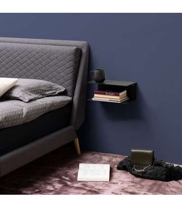 Настенная полка JOLIET 35x20xH14см, чёрный