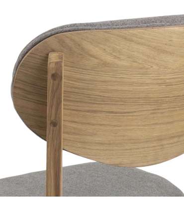 Tool MINSK 46,5x53xH80,5cm, helehall, tammepuidust jalad