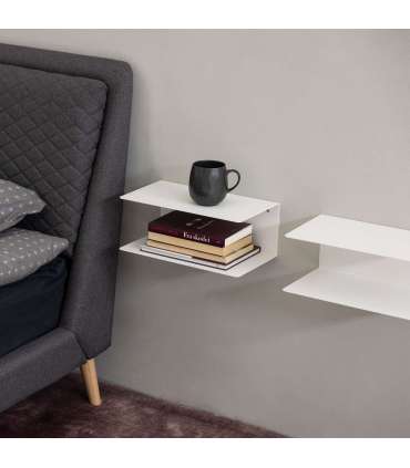 Seinariiul JOLIET 35x20xH14cm, valge metall